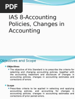 Accounting Policies Changes in Accounting Estimates and Errors IAS 8