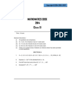 Maths CBSE 2014 Sample Paper - 1 Ques