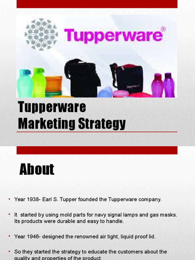 Tupperware's Founding and Marketing Strategy | PDF | Sales | Cooking