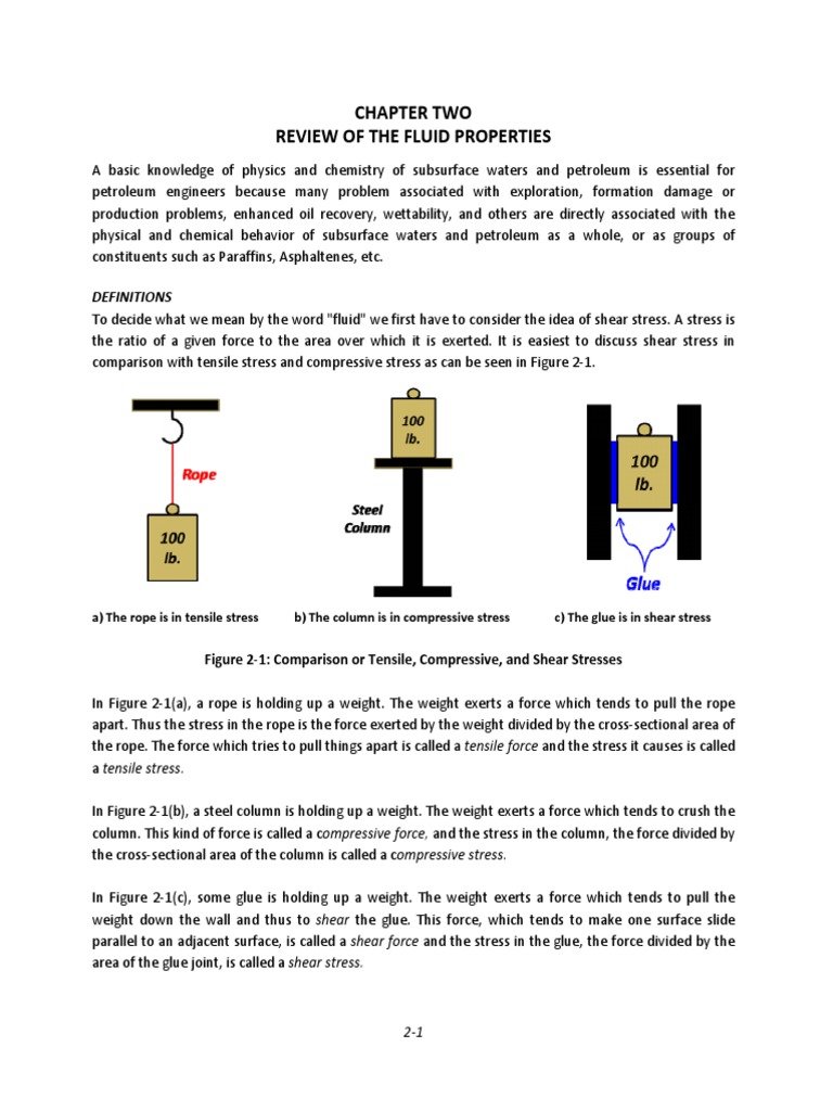 Chapter 2 - Review of The Fluid Properties | PDF | Gases | Density