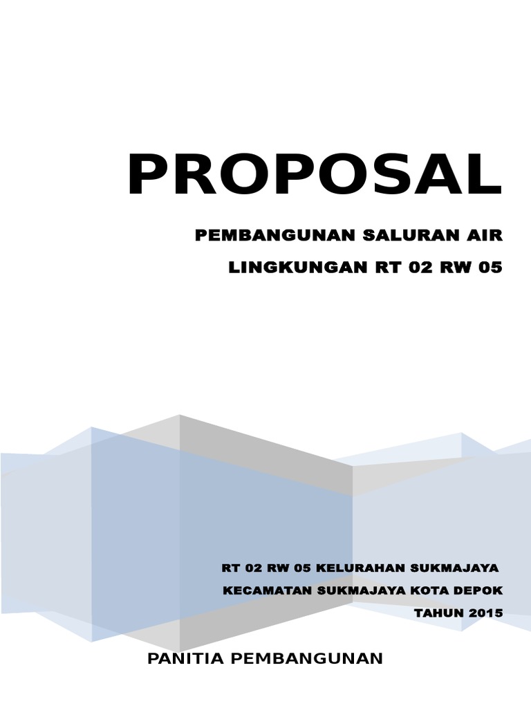 Proposal Drainase Rt 02 Rw 05