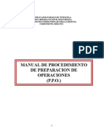 Unidada IV, Procedimiento de Preparación de Operaciones (Ppo)