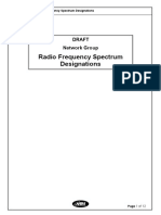 Radio Frequency Spectrum Designation