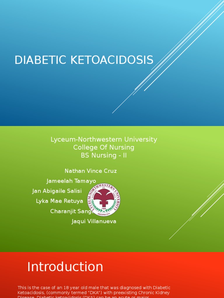 Diabetic Ketoacidosis Case Presentation PDF Kidney Diabetes Mellitus