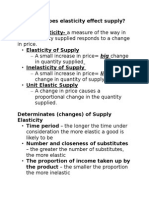 Elasticity of Suppy Lesson