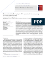 The Evolution of The Flow Topologies of 3D Separations in The Stator Passage