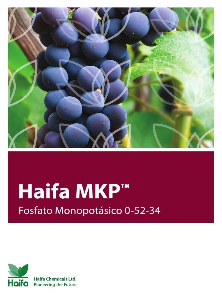 Fertilizante Haifa MKP™: Solubilidad y Aplicaciones | PDF ...