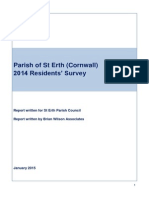 Parish of ST Erth (Cornwall) 2014 Residents' Survey