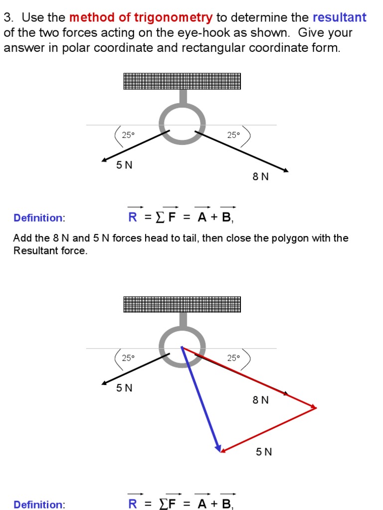 Method of Trigonometry: Resultant | PDF
