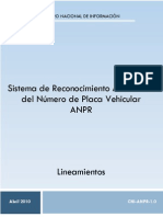 Anexo 5 - Lineamientos Del Sistema de Reconocimiento Automático Del Número de Placa Vehicular