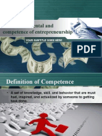 Growth The Mental and Competence of Entrepreneurship: Your Subtitle Goes Here