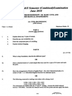 Basic Civil & Mechanical Engineering 2010 Jun - (A) (2006 Ad)