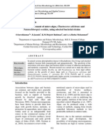 Growth enhancement of micro algae, Chaetoceros calcitrans and Nannochloropsis oculata, using selected bacterial strains