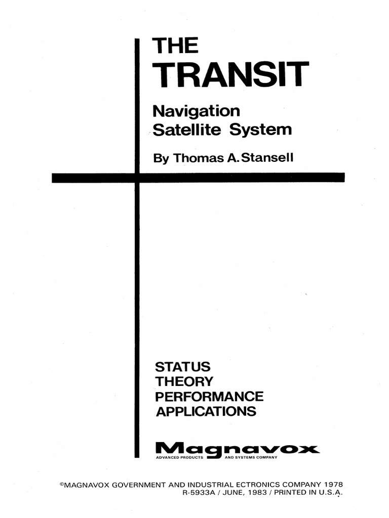 The Transit Navigation Satellite System PDF Navigation Surveying