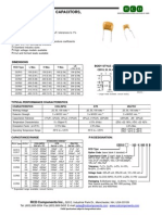 Multilayer Ceramic Capacitors, Radial Leads: Dimensions Body Style