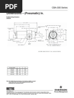 CBA 300 Pneumatic Dimensions Data Imperial