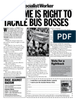 The Time Is Right To Tackle Bus Bosses: Rage Against Racism