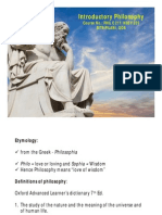 1 Introductory Philosophy Upto Socrates