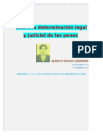 La Determinacion Legal y Judicial de Las Penas en La Legislación Nacional