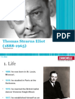 T.S. Eliot (1888-1965): Poet, Critic and Editor