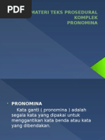 Download Materi Teks Prosedural Komplek Pronomina by Farhan Belcram SN257067055 doc pdf