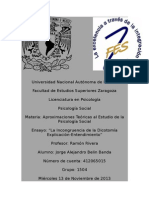 La Incongruencia de La Dicotomía Explicación-Entendimiento