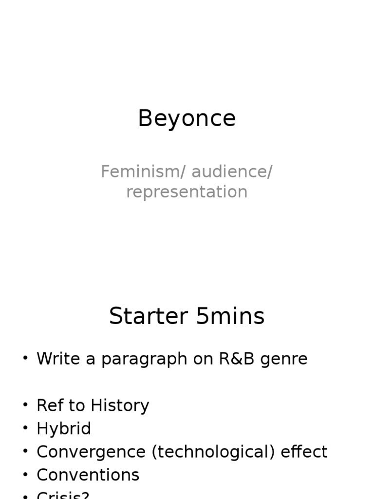 Beyonce's Empowerment in R&B Music | PDF | Gender Role | Beyoncé