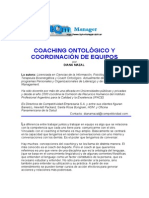 Coaching Ontologico y Trabajo en Equipo