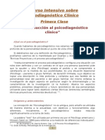Clase 1- Psicodiagnostico Clinico