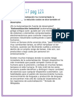 Si Bien La Automatización Ha Incrementado La Producción y Ha Reducido Costos Se Dice También El Desempleo