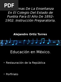 Programas de La Enseñanza en El Colegio Del