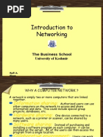 Introduction To Networking: The Business School University of Kashmir