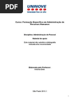 Apostila Administração de Pessoal