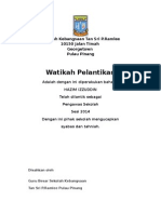 Watikah Pelantikan Pengawas