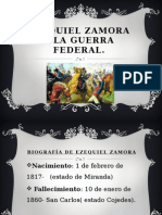 Diapositivas Ezequiel Zamora y La Guerra Federal