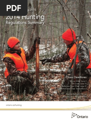 2014 Ontario Hunting Regulations