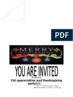 CHT Appreciation and Thanksgiving Party!!!!: To Join Our