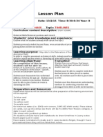 Lesson Plan 2 Timeline