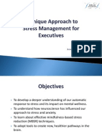 Helix Presentation Jan 2015 - A Unique Approach to Stress Management for Executives