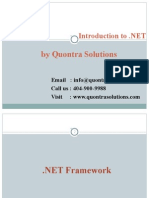 Introduction to .NET  by QuontraSolutions