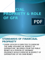 FINANCIAL PROPRIETY & ROLE OF GFR - PPTX Prob 2013