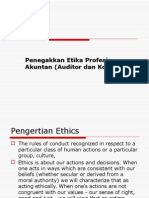 Etika: Penegakkan Etika Profesi Akuntan (Auditor Dan Konsultan)