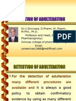 Detection of Adulteration