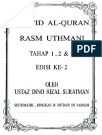 Tajwid Al-quran Rasm Uthmani Tahap1,2,&3 , Edisi Ke-2 , Oleh Ustaz Dino Rizal Suratman, Sistematik, Ringkas & Mudah Difahami