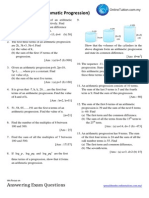 SPM Practice 1 (Arithmatic Progression) : Answering Exam Questions