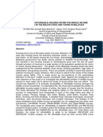 A Study On Affordable Housing Within The Middle Income Households in The Major Cities and Towns in Malaysia