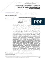 Tecnologia e Informação Em Saúde_ Modelo de Ensino-Aprendizagem Transdisciplinar _ Galvão _ Perspectivas Em Ciência Da Informação