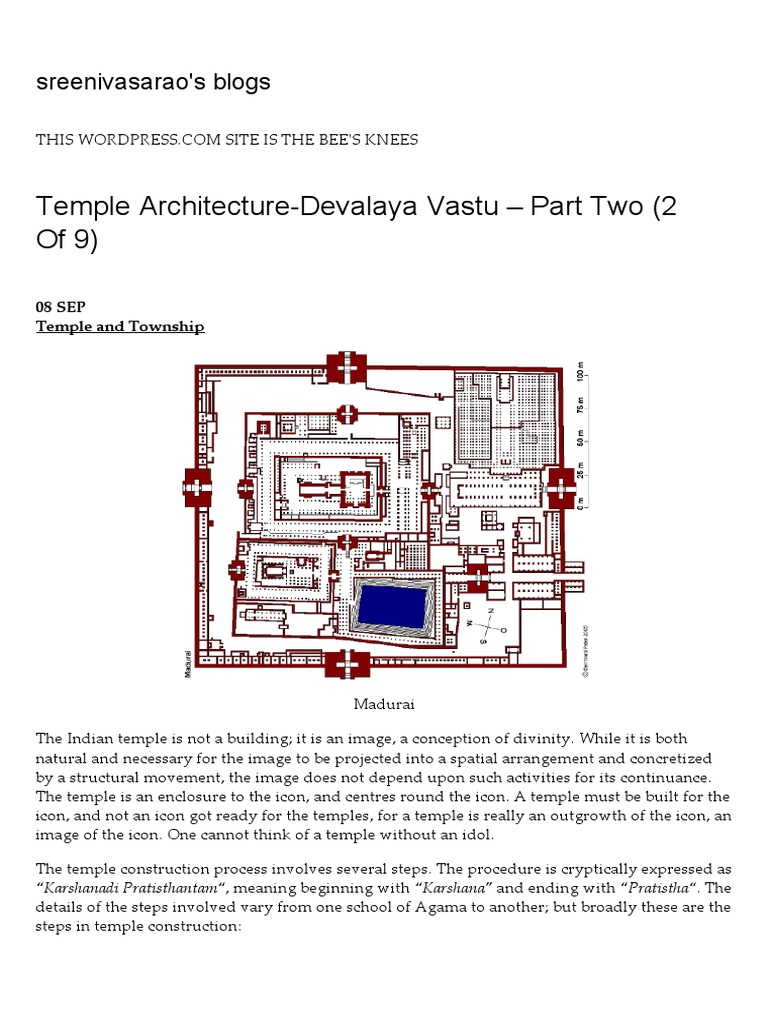 Temple Architecture Devalaya Vastu  Part Two 2 of 9 