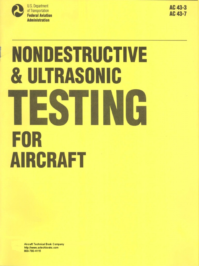 Nondestructive Testing Guidelines AC 43-3 | PDF | Nondestructive ...