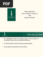 Mergers and Acquisitions IFAP session